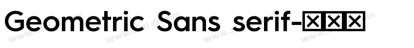 Geometric Sans serif字体转换